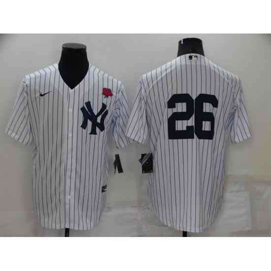 Men New York Yankees #26 DJ LeMahieu White Cool Base Stitched Baseball Jerseys->new york yankees->MLB Jersey