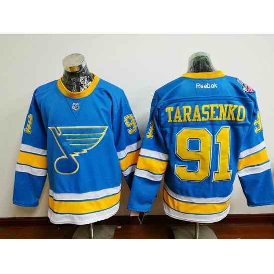Blues #91 Vladimir Tarasenko Light Blue 2017 Winter Classic Stitched Mens NHL Jersey->youth nhl jersey->Youth Jersey