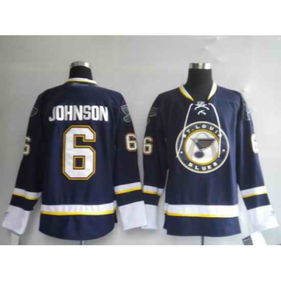 St. Louis Blues #6 JOHNSON Third Jersey->st.louis blues->NHL Jersey