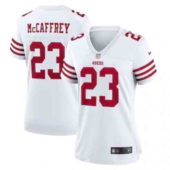 Women San Francisco 49ers Christian McCaffrey Nike White Vapor Untouchable Stitched Jersey->san francisco 49ers->NFL Jersey