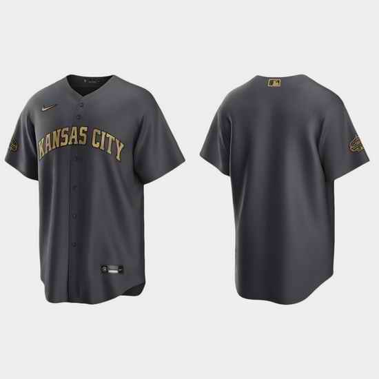 Men Kansas City Royals 2022 Mlb All Star Game Charcoal  Jersey->2022 all star->MLB Jersey