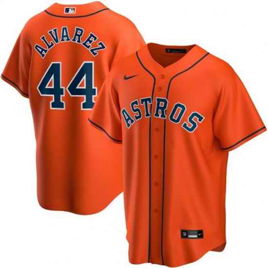 Men's Houston Astros Orange #44 Yordan Alvarez Cool Base Stitched MLB Jersey->los angeles angels->MLB Jersey