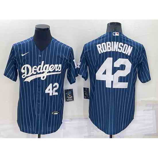 Men Los Angeles Dodgers #42 Jackie Robinson Navy Cool Base Stitched Jerseyy->los angeles dodgers->MLB Jersey