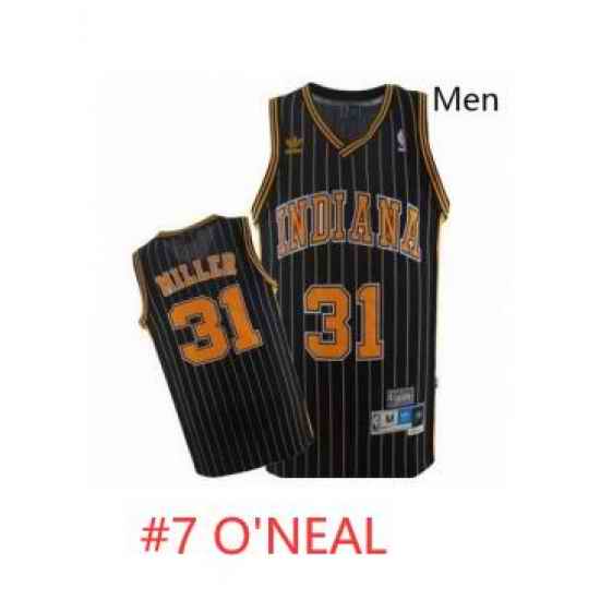 Men Indiana Pacers #7 O'Neal Throwback Jersey->houston rockets->NBA Jersey