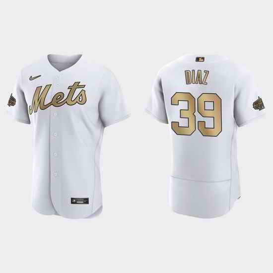 Men Edwin Diaz New York Mets 2022 Mlb All Star Game Authentic White Jersey->2022 all star->MLB Jersey