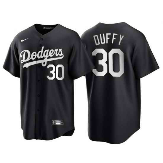 Men Los Angeles Dodgers Danny Duffy #30 Black Flex Base Stitched MLB Jersey->los angeles dodgers->MLB Jersey
