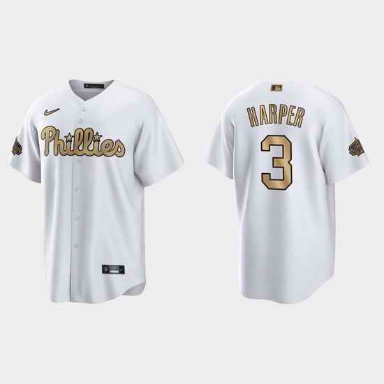 Men Bryce Harper Philadelphia Phillies 2022 Mlb All Star Game White  Jersey->2022 all star->MLB Jersey