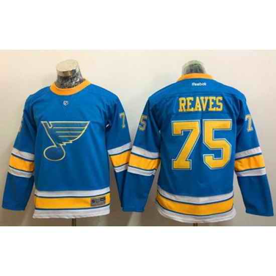 Blues #75 Ryan Reaves Light Blue 2017 Winter Classic Stitched Youth NHL Jersey->youth nhl jersey->Youth Jersey