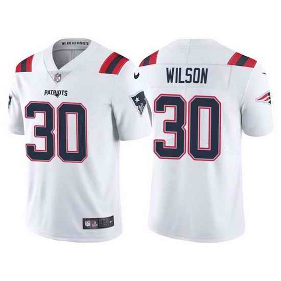 Men New England Patriots #30 Mack Wilson White Vapor Untouchable Limited Stitched jersey->new orleans saints->NFL Jersey