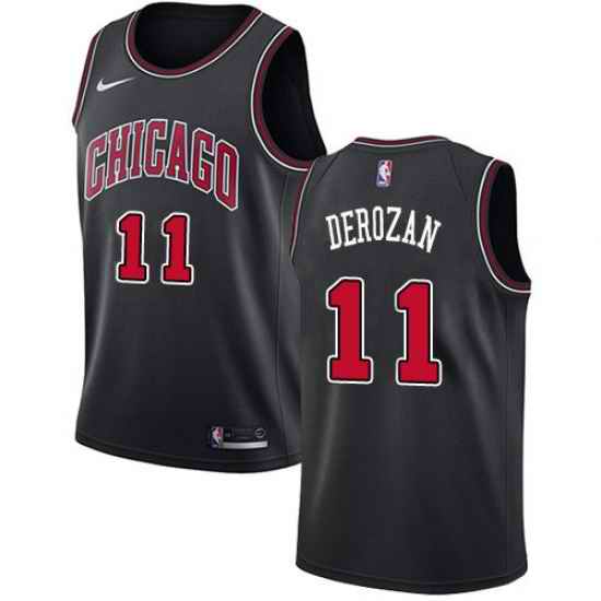 Nike Chicago Bulls #11 Demar Derozan Black NBA Swingman Statement Edition Jersey->chicago bulls->NBA Jersey