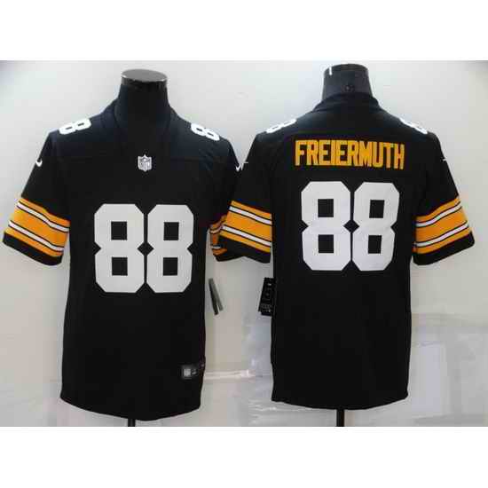 Men Pittsburgh Steelers Pat Freiermuth #88 Nike Black Vapor Limited Jersey->youth nhl jersey->Youth Jersey