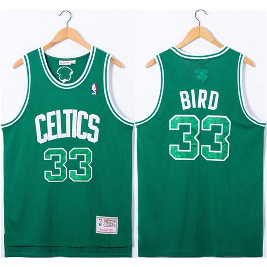 Men Boston Celtics #33 Larry Bird Green Throwback Basketball Jersey->chicago bulls->NBA Jersey