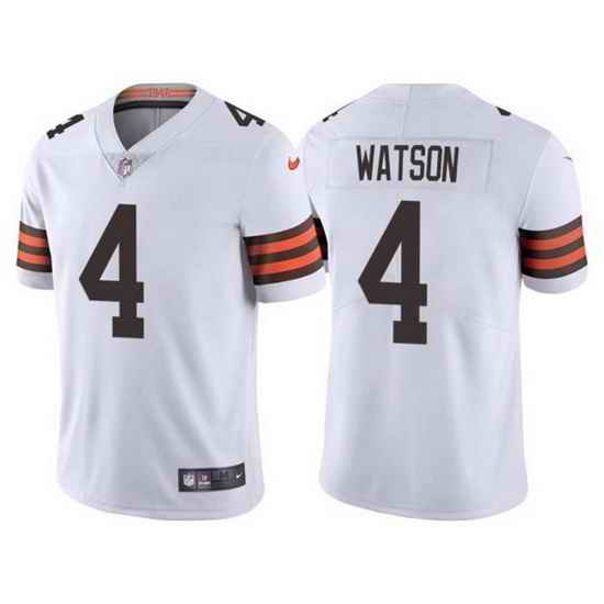 Men Cleveland Browns #4 Deshaun Watson White Vapor Untouchable Limited Stitched jersey->cleveland browns->NFL Jersey