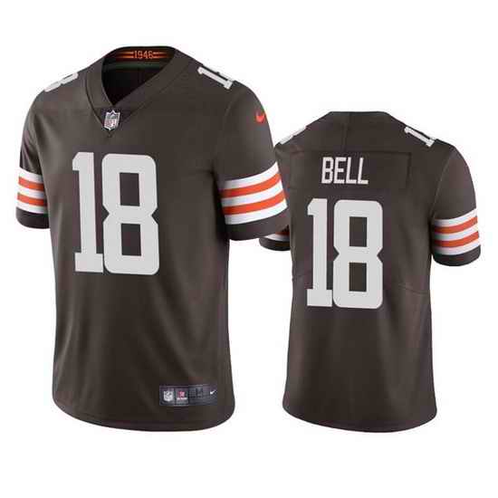 Men Cleveland Browns #18 David Bell Brown Vapor Untouchable Limited Stitched Jersey->carolina panthers->NFL Jersey