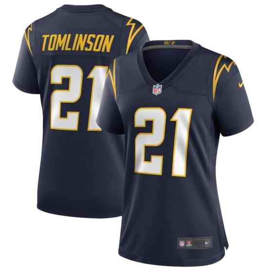 Women Nike Los Angeles Chargers LaDainian Tomlinson Navy Team Color Vapor Untouchable Jersey Limited->new orleans saints->NFL Jersey