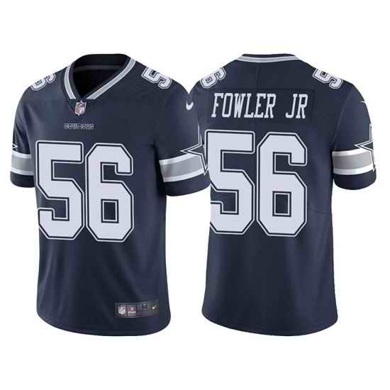 Men Dallas Cowboys #56 Dante Fowler Jr  Navy Vapor Limited Stitched Jersey->dallas cowboys->NFL Jersey