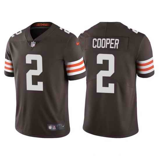 Men's Cleveland Browns #2 Amari Cooper Brown Vapor Untouchable Limited Stitched Jersey->cleveland browns->NFL Jersey