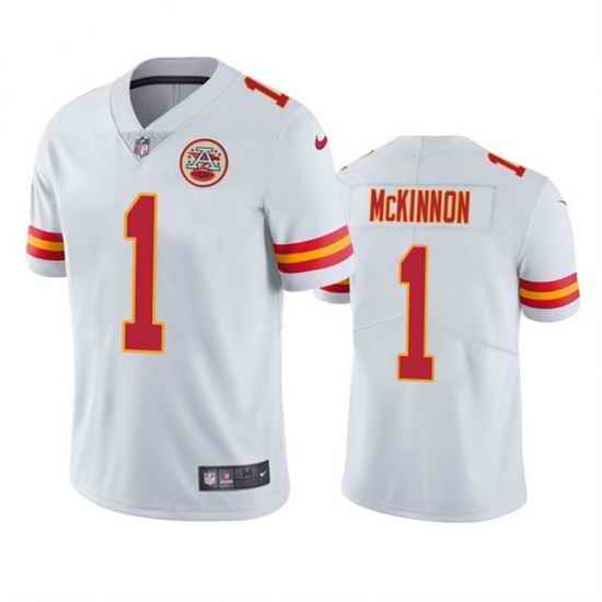 Men Kansas City Chiefs #1 Jerick McKinnon White Vapor Untouchable Limited Stitched Football Jersey->kansas city chiefs->NFL Jersey