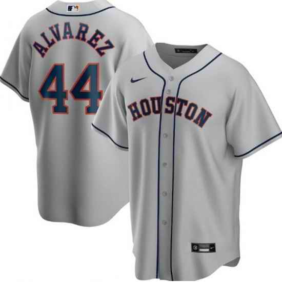 Men's Houston Astros Grey #44 Yordan Alvarez Cool Base Stitched MLB Jersey->houston astros->MLB Jersey