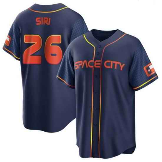 Men Houston Astros #26 Jose Siri 2022 Navy City Connect Cool Base Stitched Jersey->houston astros->MLB Jersey