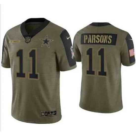 Men Nike Dallas Cowboys #11 Micah Parsons 2021 Salute To Service Stitched NFL Limited Jersey->pittsburgh steelers->NFL Jersey