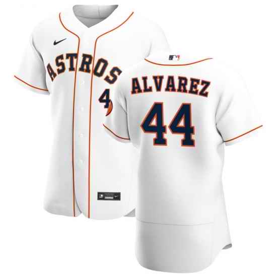 Men's Houston Astros #44 Yordan Alvarez Nike White Home 2020 Authentic Player MLB Jersey->houston astros->MLB Jersey