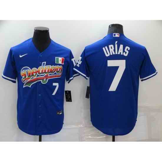 Men Los Angeles Dodgers #7 Julio Urias Royal Stitched Baseball jersey->los angeles dodgers->MLB Jersey