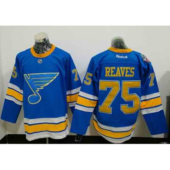 Blues #75 Ryan Reaves Light Blue 2017 Winter Classic Stitched NHL Jersey->st.louis blues->NHL Jersey