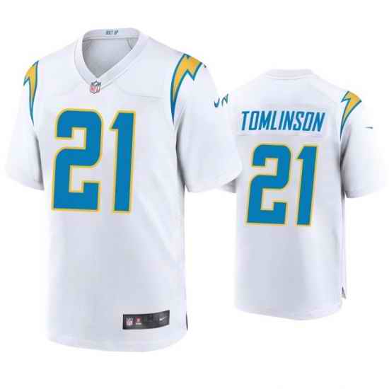 Women Los Angeles Chargers LaDainian Tomlinson White 2020 Vapor Limited Jersey->women nfl jersey->Women Jersey