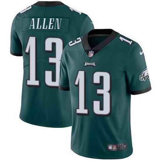 Men Philadelphia Eagles #13 Devon Allen Green Vapor Untouchable Limited Stitched Jersey->philadelphia eagles->NFL Jersey