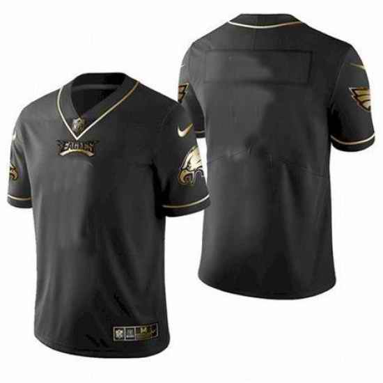 Men Philadelphia Eagles Blank Black Gold Stitched NFL Jersey->dallas cowboys->NFL Jersey