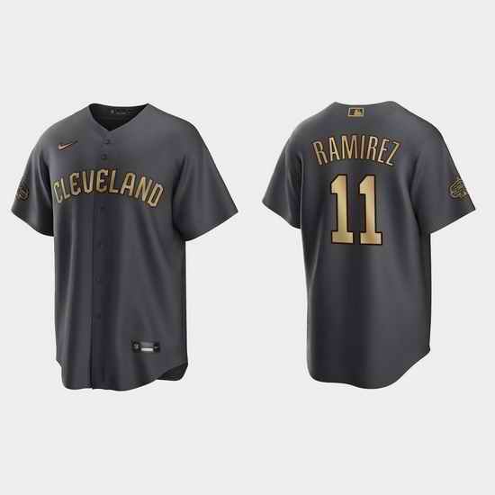 Men Jose Ramirez Guardians 2022 Mlb All Star Game Charcoal  Jersey->2022 all star->MLB Jersey