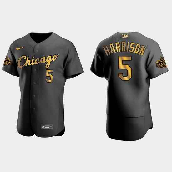 Men Chicago White Sox Josh Harrison 2022 Mlb All Star Game Authentic Black Men Jersey->2022 all star->MLB Jersey