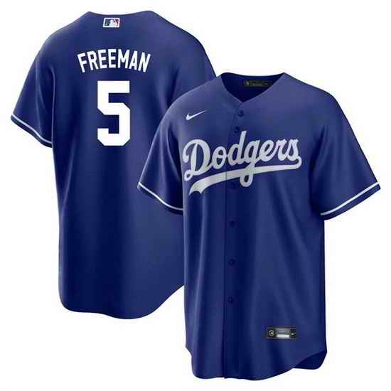 Men Los Angeles Dodgers #5 Freddie Freeman Royal Cool Base Stitched Baseball jersey->los angeles dodgers->MLB Jersey