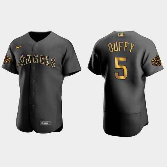 Men Los Angeles Angels Matt Duffy 2022 Mlb All Star Game Authentic Black Men Jersey->2022 all star->MLB Jersey