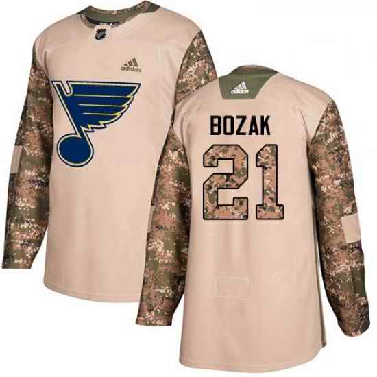 Youth Adidas St Louis Blues #21 Tyler Bozak Authentic Royal Blue Home NHL Jersey->youth nhl jersey->Youth Jersey