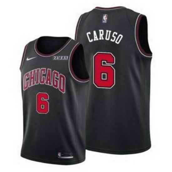 Men's Chicago Bulls #6 Alex Caruso Black Edition Swingman Stitched Basketball Jersey->chicago bulls->NBA Jersey