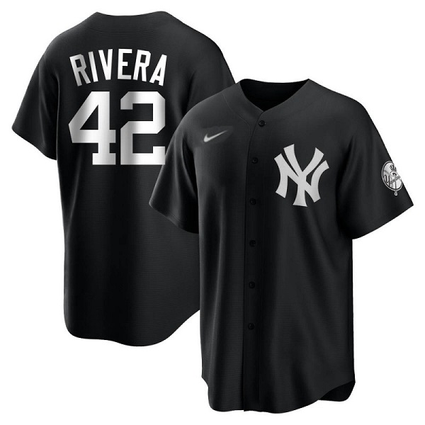 Men's New York Yankees #42 Mariano Rivera Black Cool Base Stitched Jersey->new york yankees->MLB Jersey