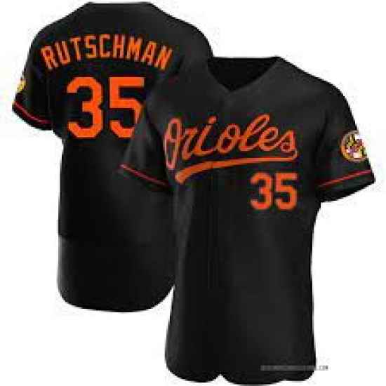 Men Baltimore Orioles #35 Adley Rutschman Black Flexbase Jersey->houston astros->MLB Jersey