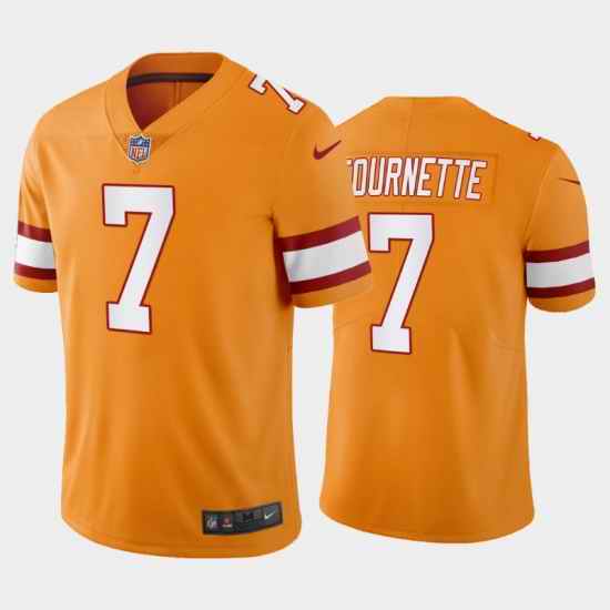 Men Tampa Bay Buccaneers #7 Leonard Fournette Orange 2022-23 Vapor Limited Throwback Jersey->washington commanders->NFL Jersey