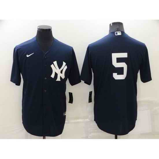 Men New York Yankees #5 Joe DiMaggio Navy Cool Base Stitched jersey->new york yankees->MLB Jersey