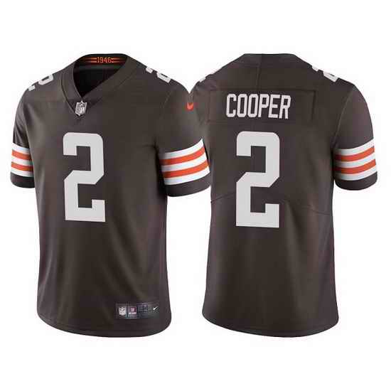 Men Cleveland Browns #2 Amari Cooper Brown Vapor Untouchable Limited Stitched jersey->cleveland browns->NFL Jersey