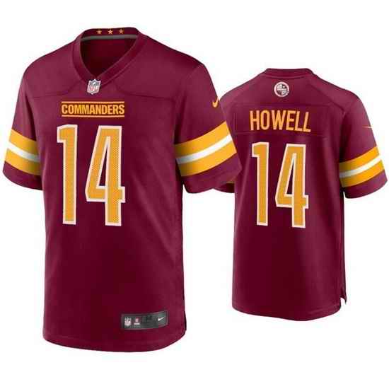 Men Washington Commanders #14 Sam Howell 2022 Burgundy Game Stitched Jersey->tampa bay buccaneers->NFL Jersey