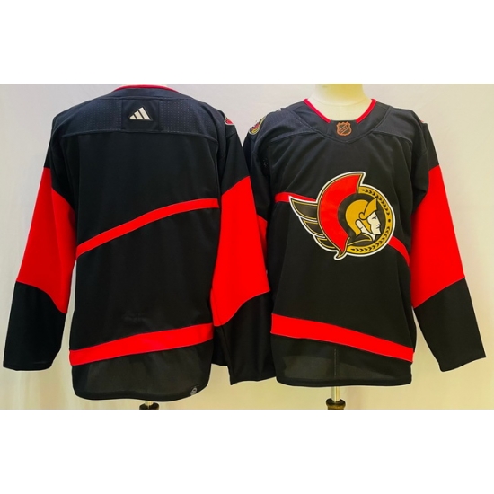Men Ottawa Senators Blank Black 2022 #23 Reverse Black Stitched Jersey->pittsburgh penguins->NHL Jersey