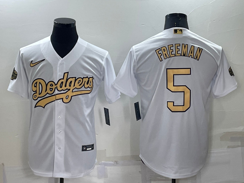 Dodgers #5 Freddie Freeman White Nike 2022 MLB All Star Cool Base Jerseys->atlanta braves->MLB Jersey