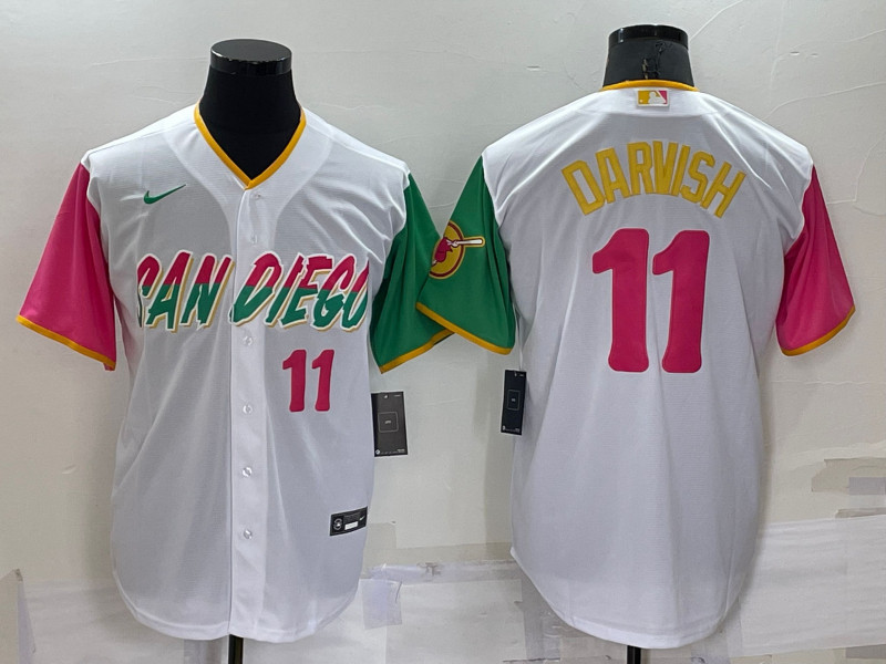 Padres #11 Yu Darvish White Nike 2022 City Connect Cool Base Jerseys->san diego padres->MLB Jersey