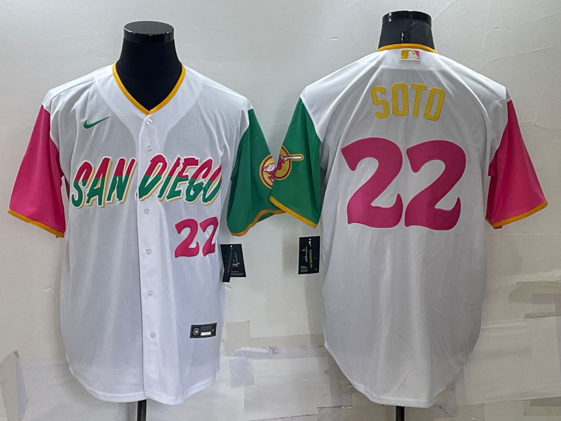 Padres #22 Juan Soto White Nike 2022 City Connect Cool Base Jerseys->san diego padres->MLB Jersey
