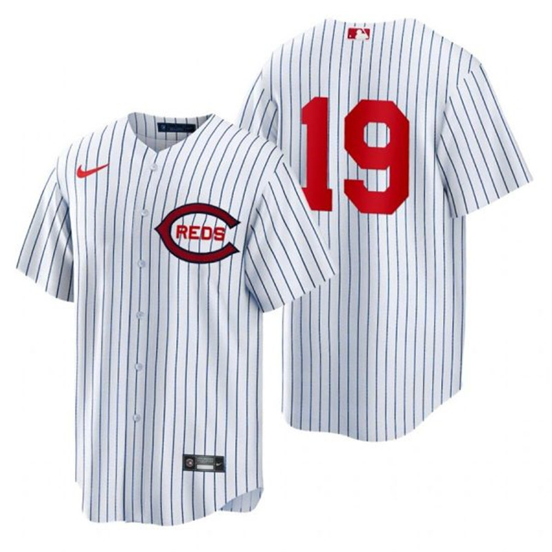 Reds #19 Joey Votto White Nike 2022 Field of Dreams Cool Base Jersey->cincinnati reds->MLB Jersey
