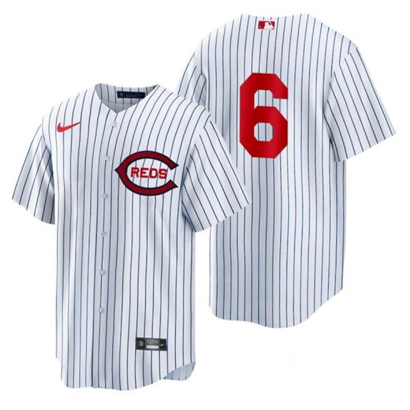 Reds #6 Jonathan India White Nike 2022 Field of Dreams Cool Base Jersey->cincinnati reds->MLB Jersey