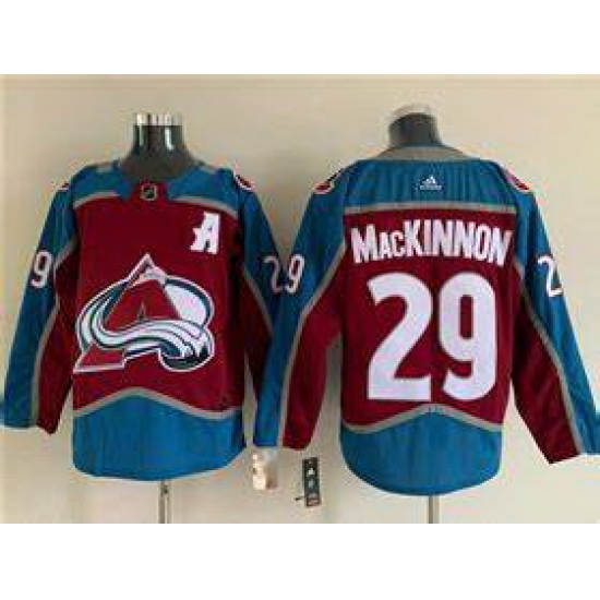 Men's Colorado Avalanche #29 Nathan MacKinnon With A Ptach Burgundy Stitched Jersey->youth nhl jersey->Youth Jersey